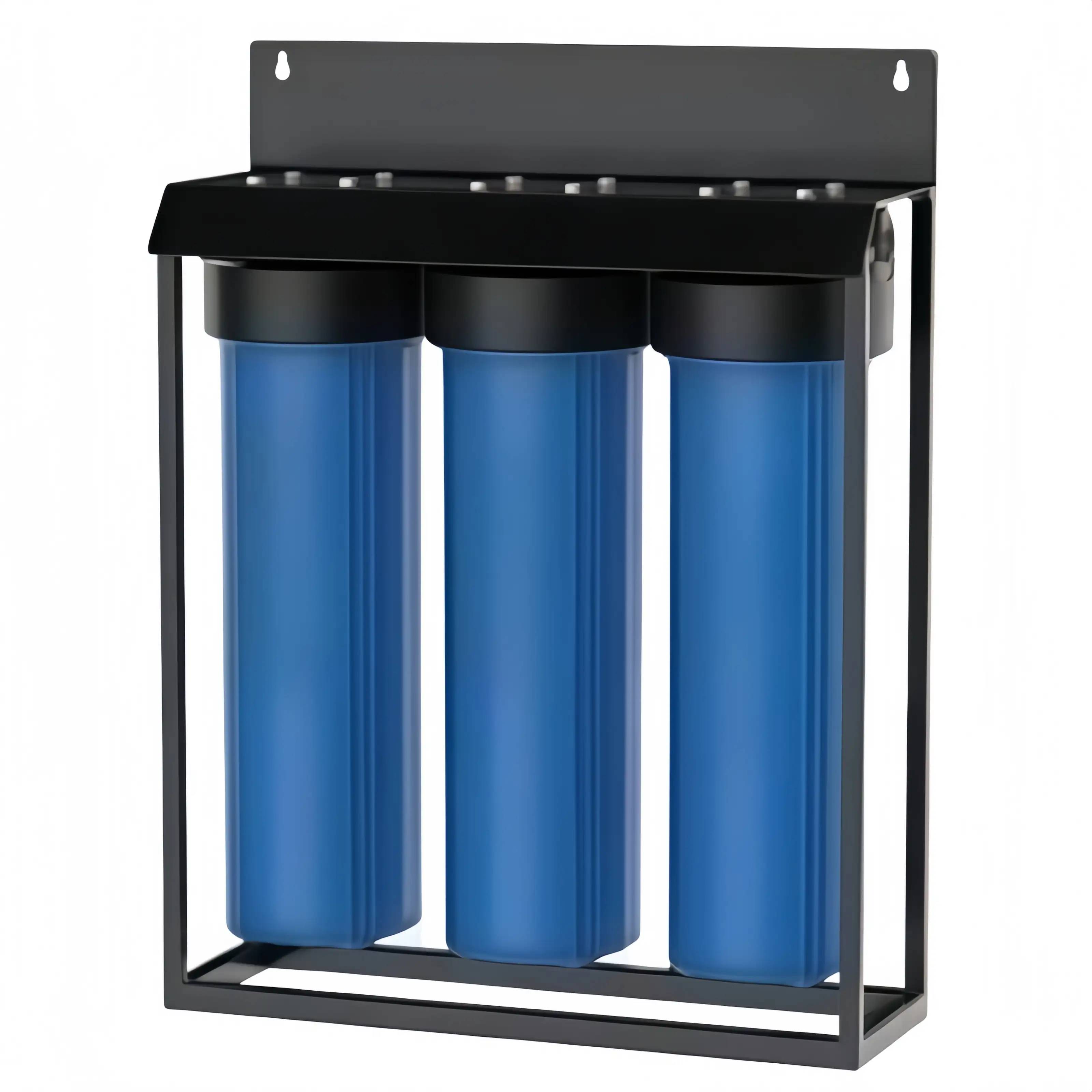 Whole-house water purification 20'' 4.5'' blue 3-stage with bracket