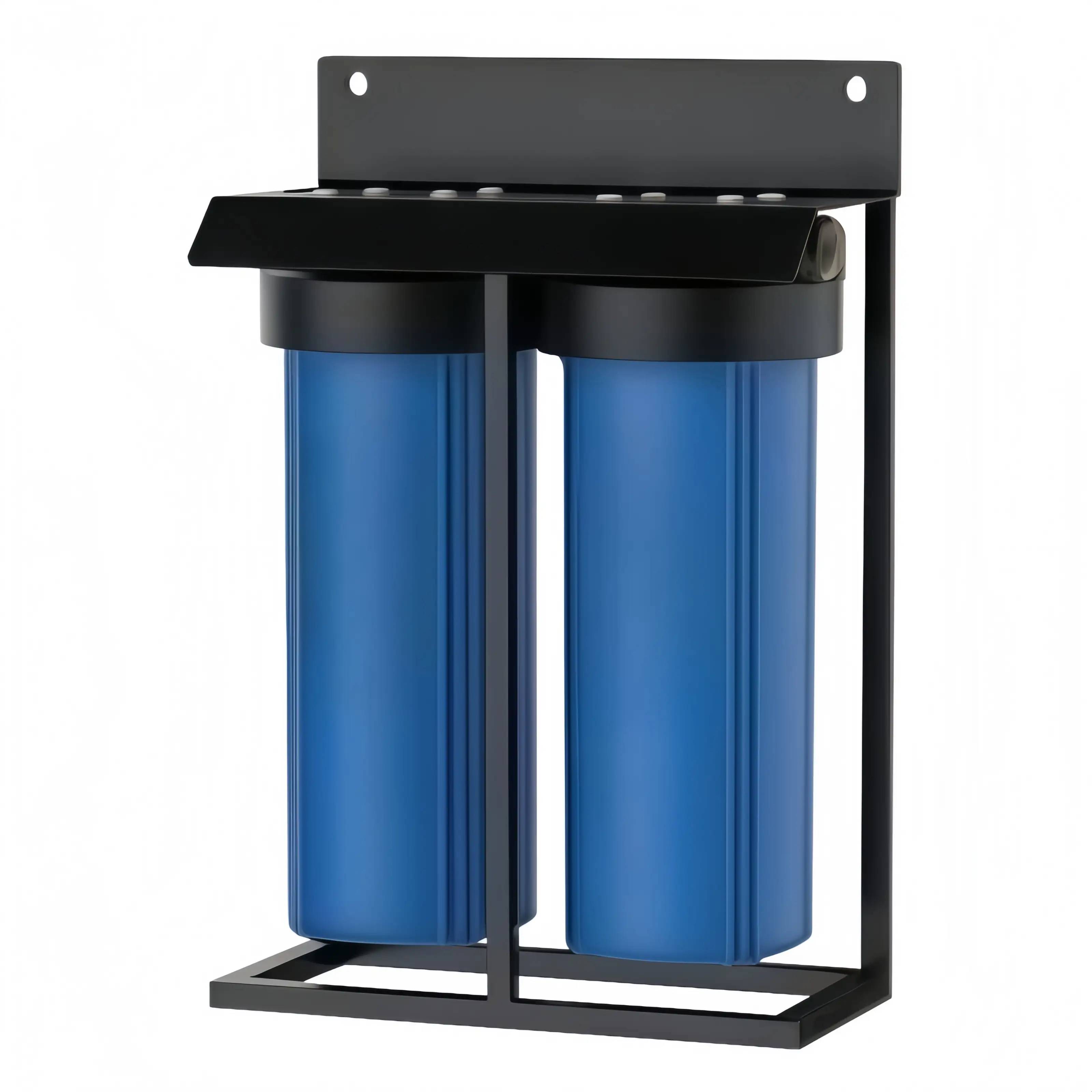 Whole-house water purification 20'' 4.5'' blue 2-stage with bracket