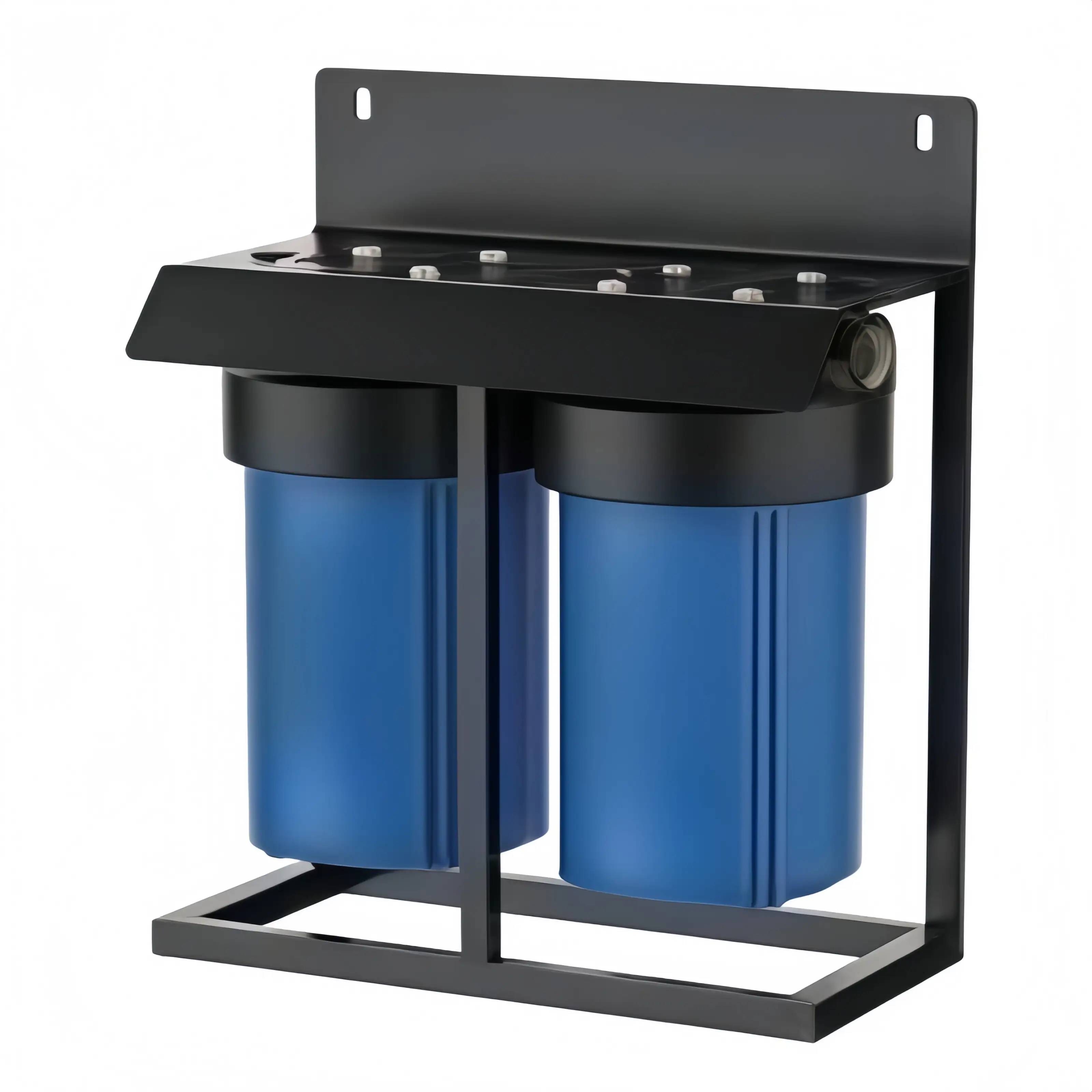 Whole-house water purifier 10''4.5'' blue 2-stage bracket
