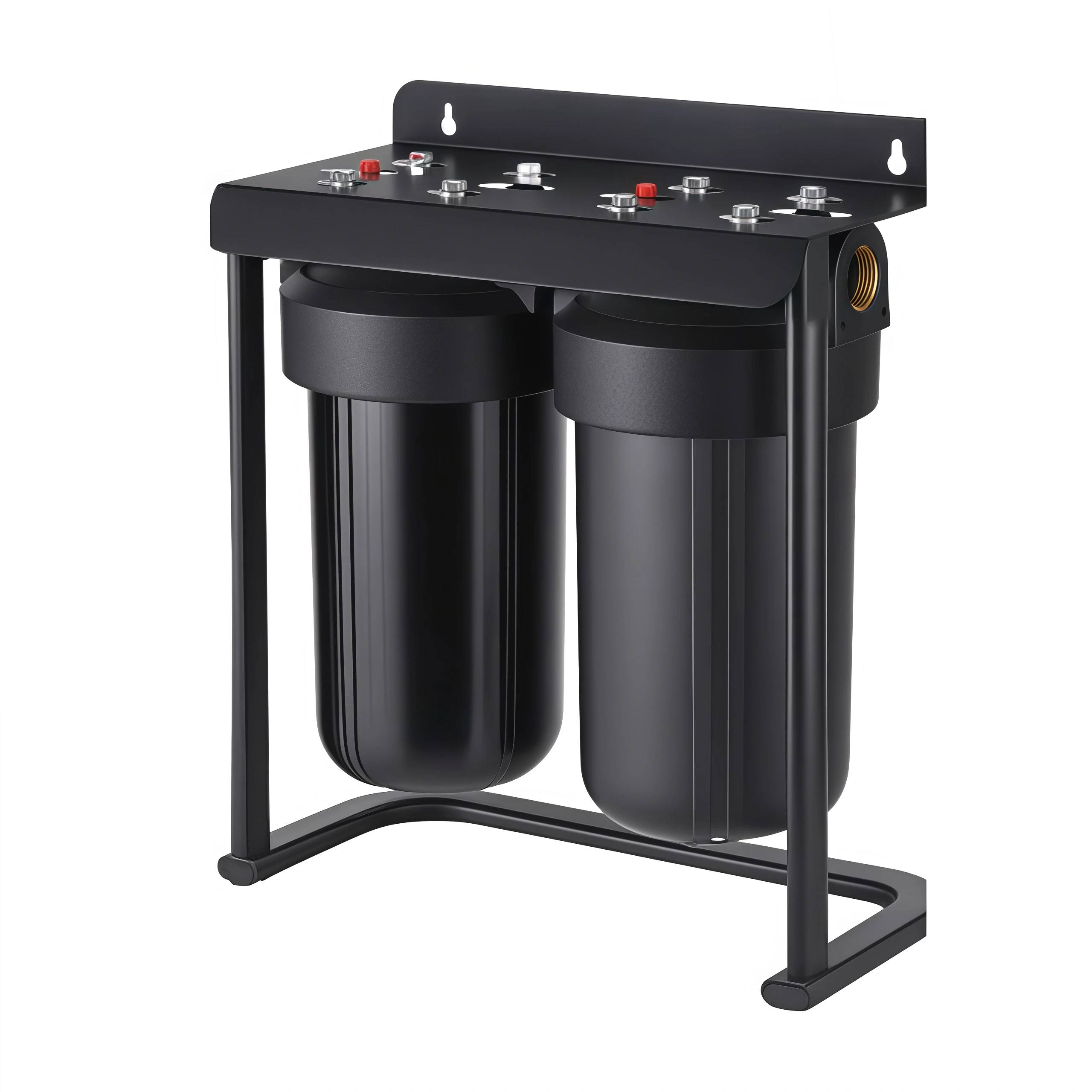Whole House Water Filter housing 10'' 2-stage with bracket 