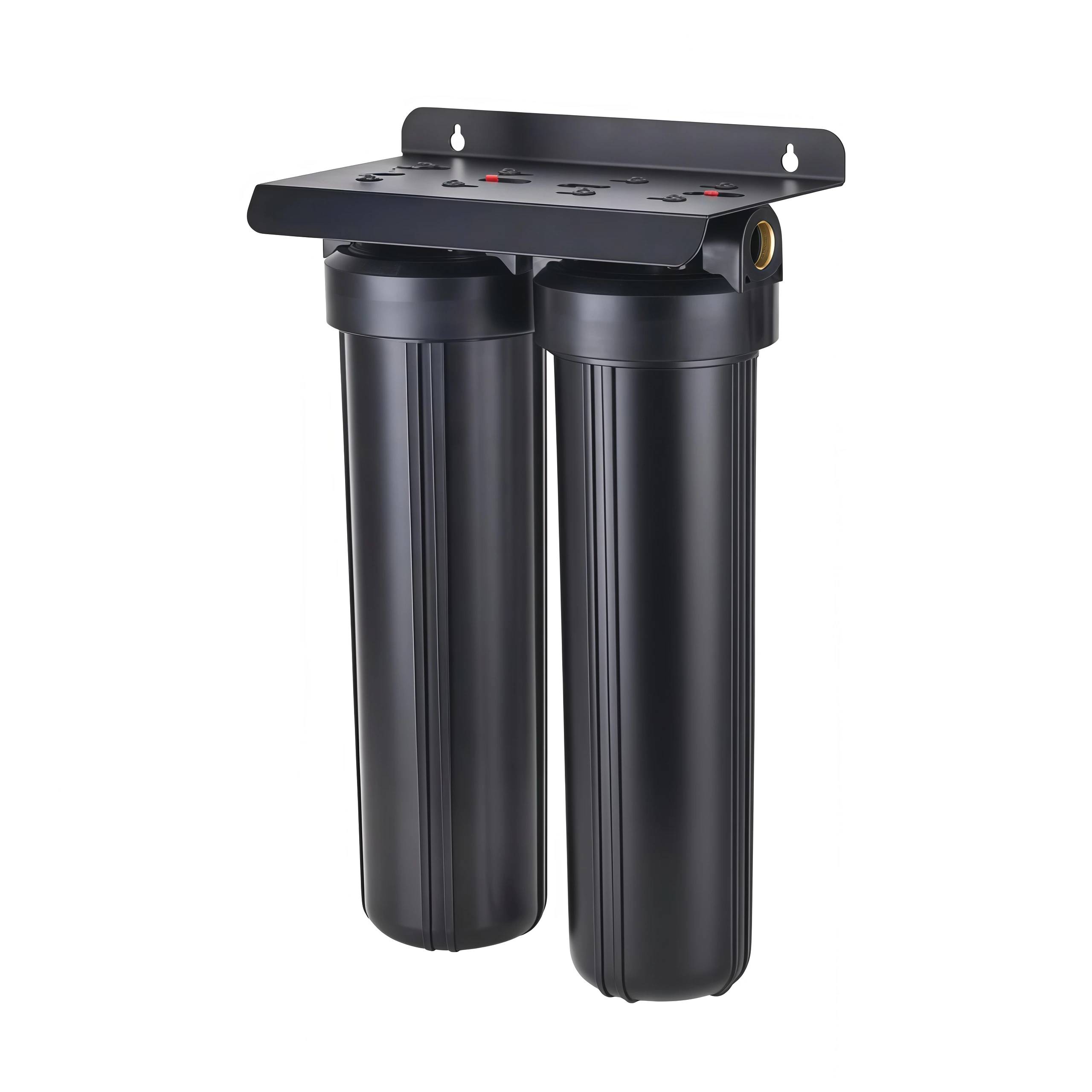 Whole-house water purification housing 20'' 2-stage with siding